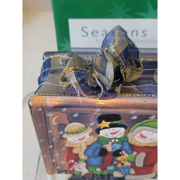 Seasons holidays light up snow family Xmas home decor figure - Picture 2 of 8